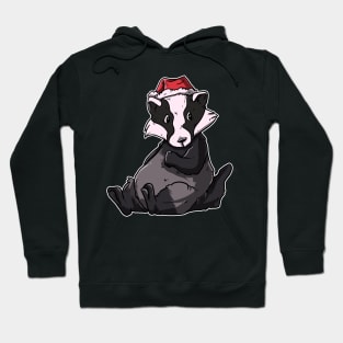 Christmas Badger Hoodie